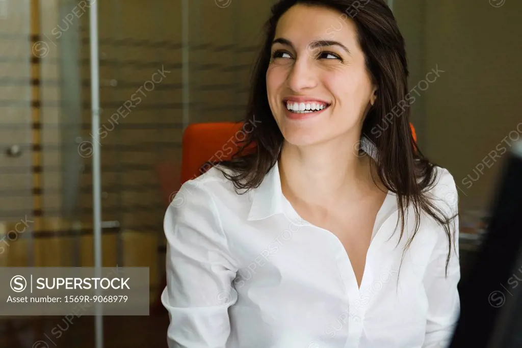 Smiling businesswoman, portrait