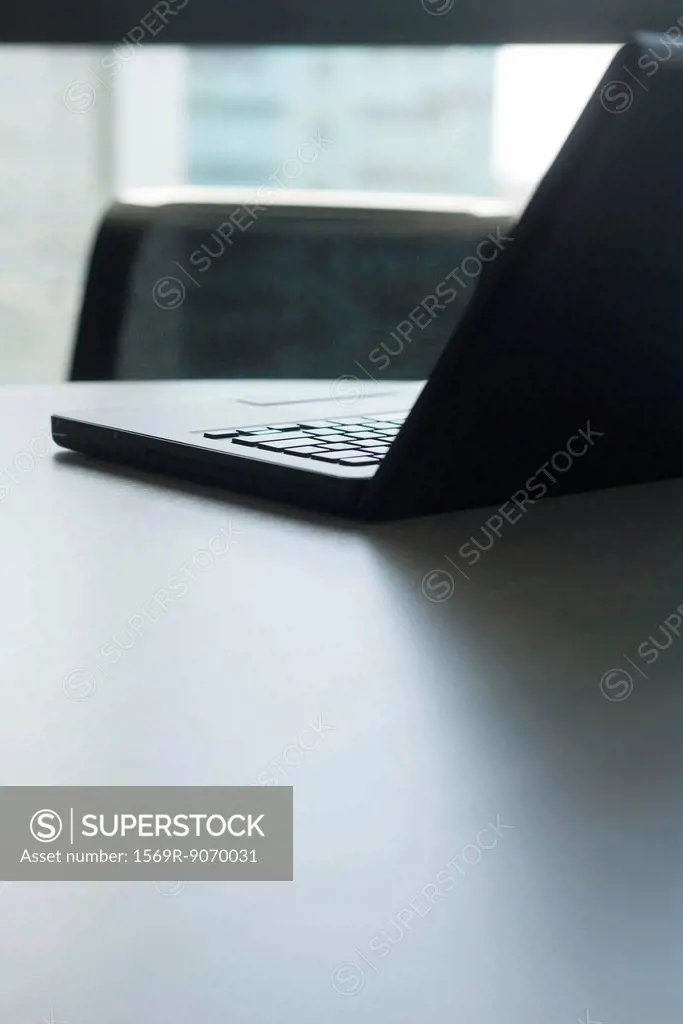 Laptop computer on desk