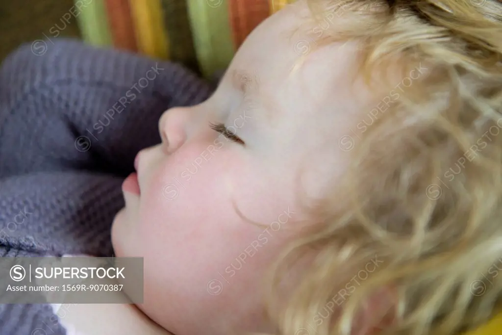 Baby girl sleeping, portrait