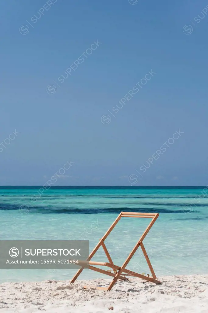 Deckchair with canvas cover missing