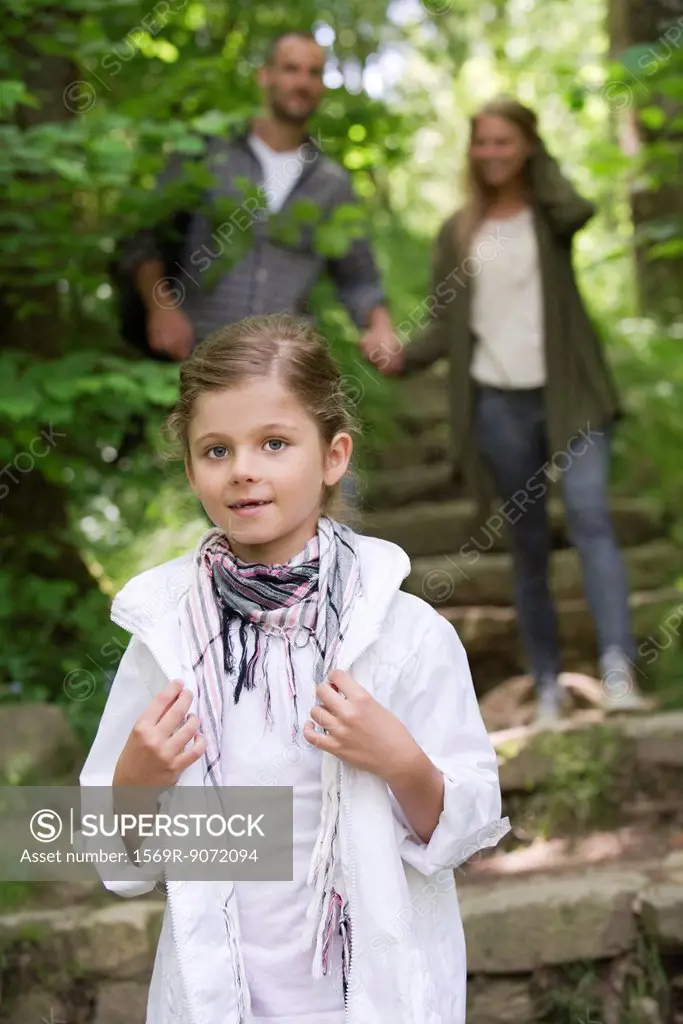 Girl in woods, portrait