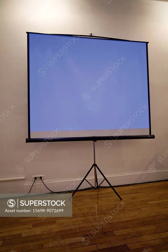Blank projection screen