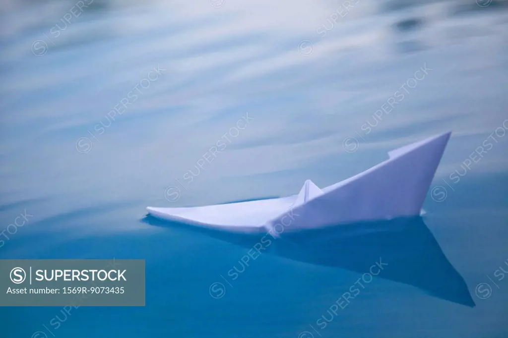 Sinking paper boat