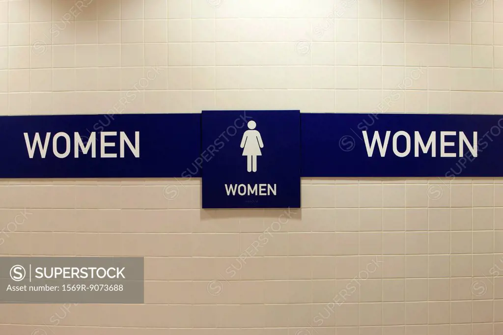 Women´s restroom sign