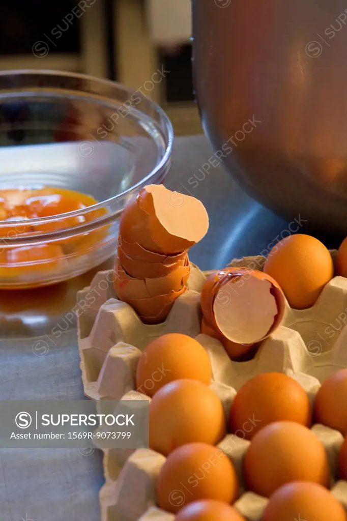 Preparing fresh eggs