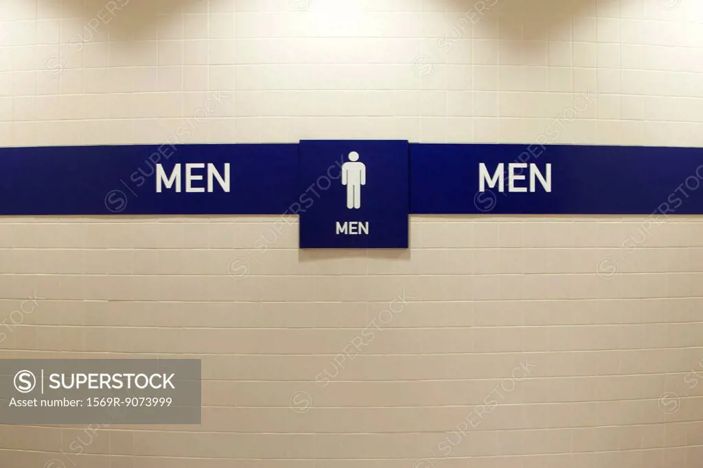 Men´s restroom sign