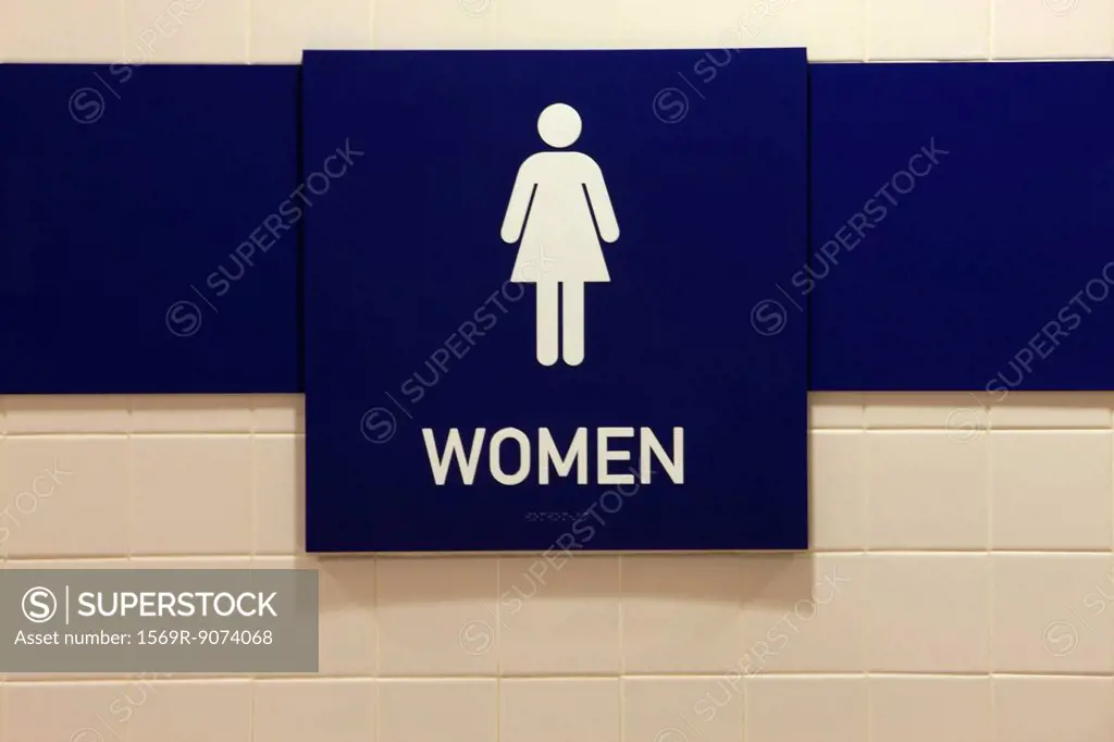 Women´s restroom sign