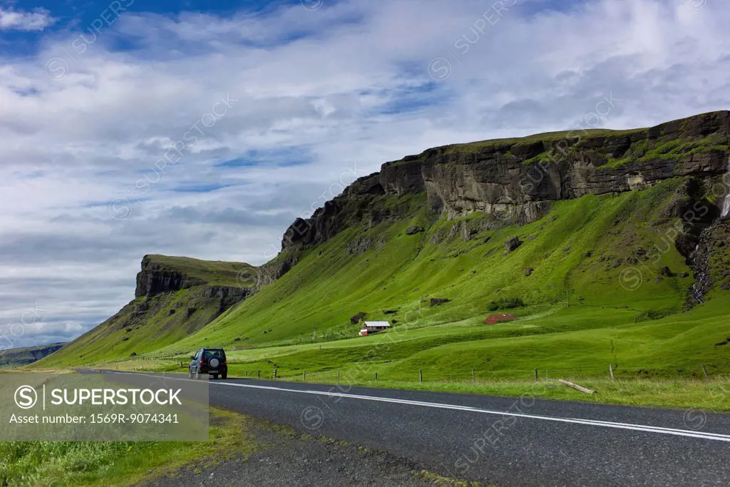 Road through countryside, Iceland