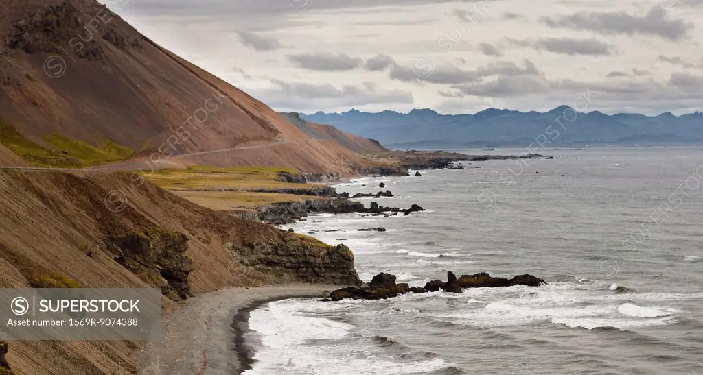 Iceland, coastal view