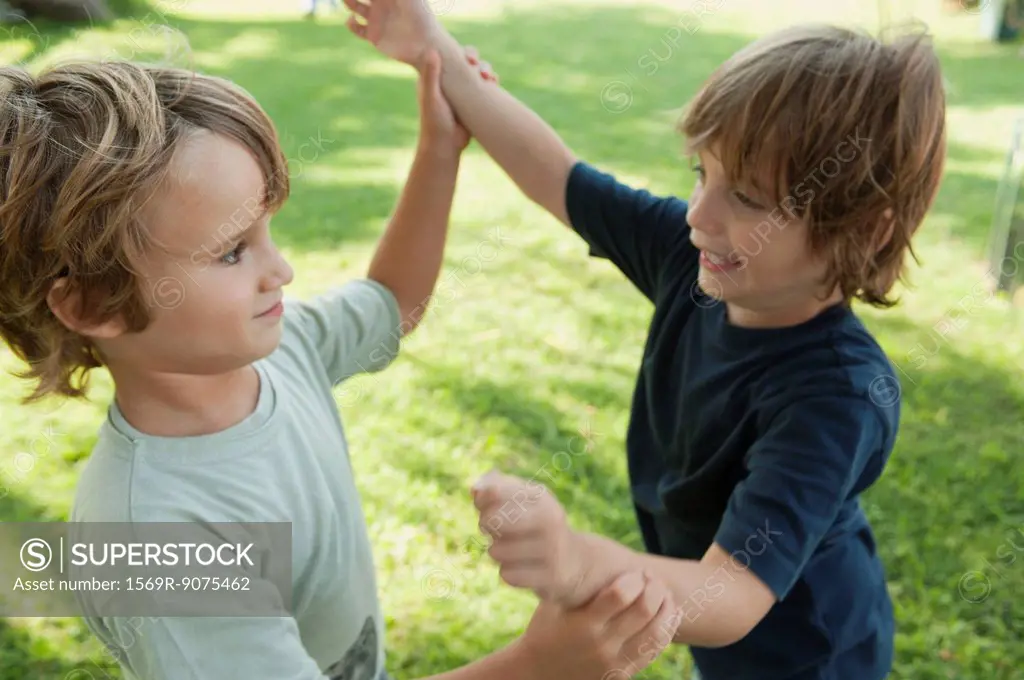 Boys fighting