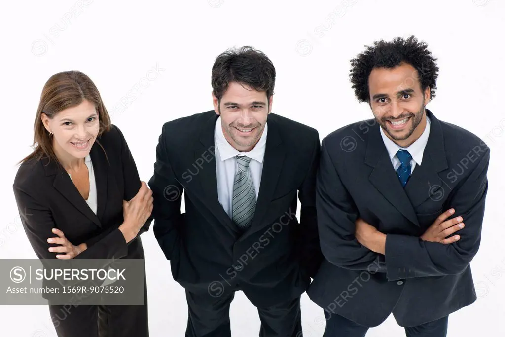 Business associates standing together, portrait