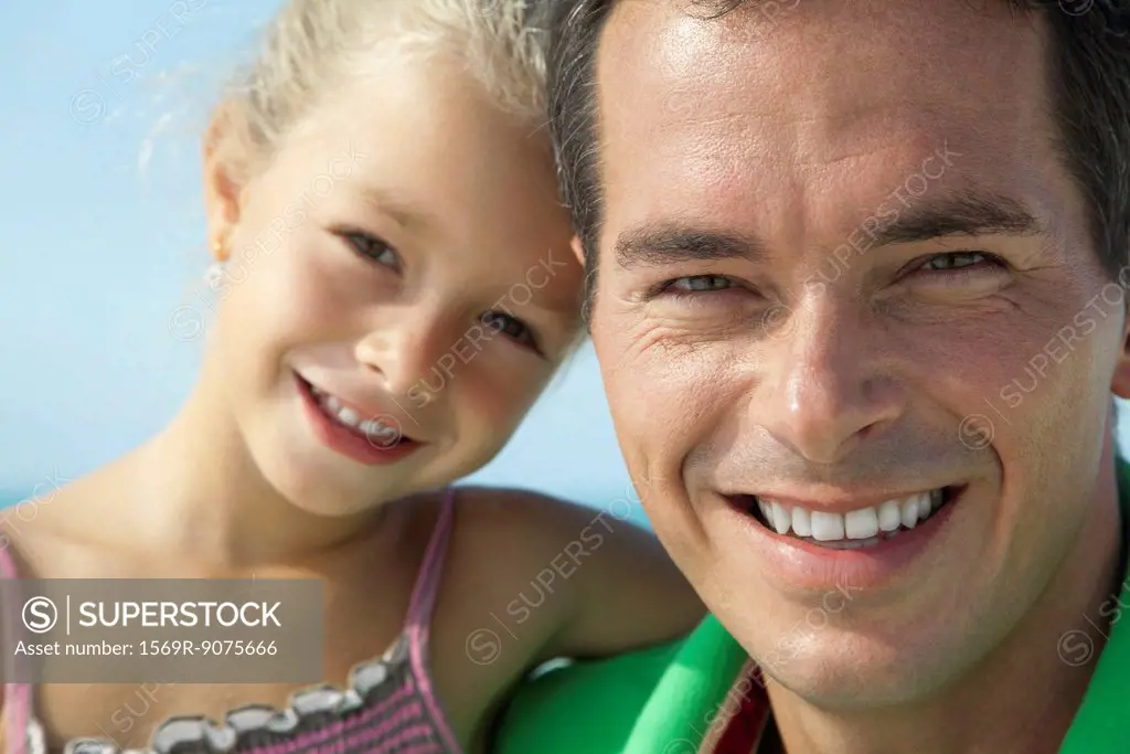 Father and daughter, portrait