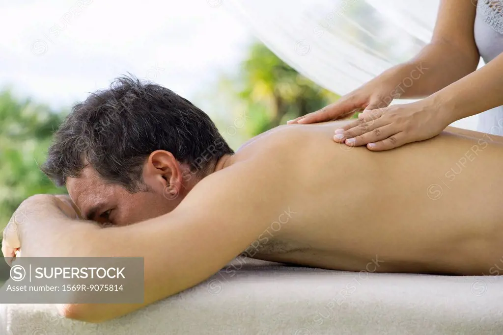 Man getting massage
