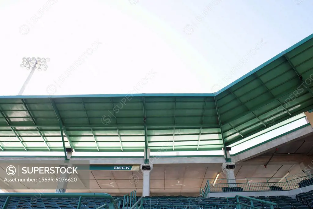 Empty stadium, cropped