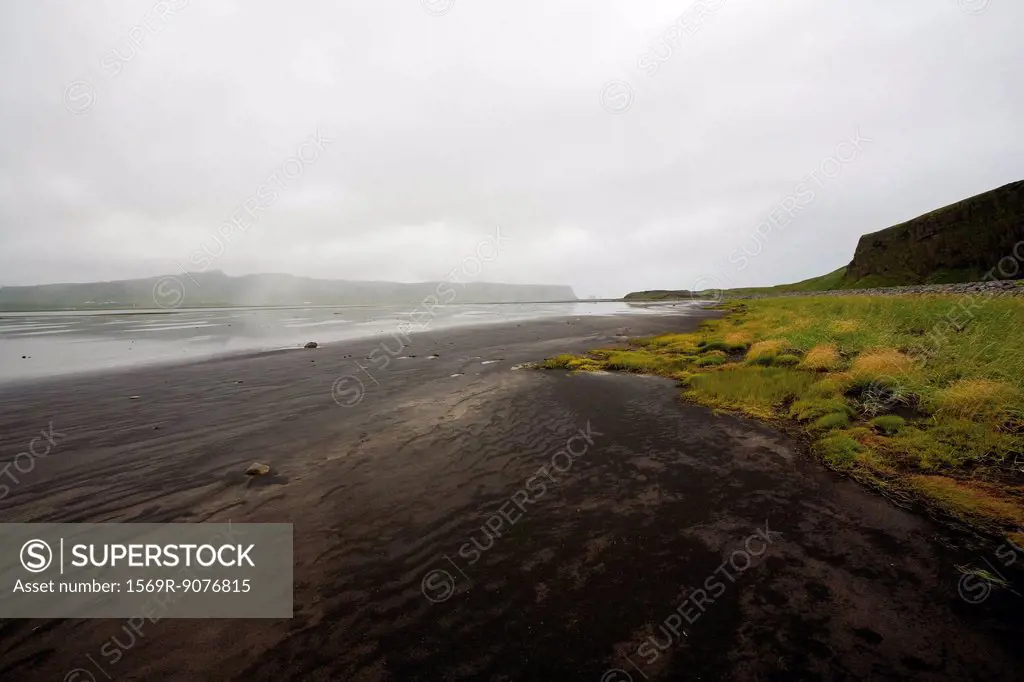 Black sand beach, Dyrhlaey peninsula, Iceland