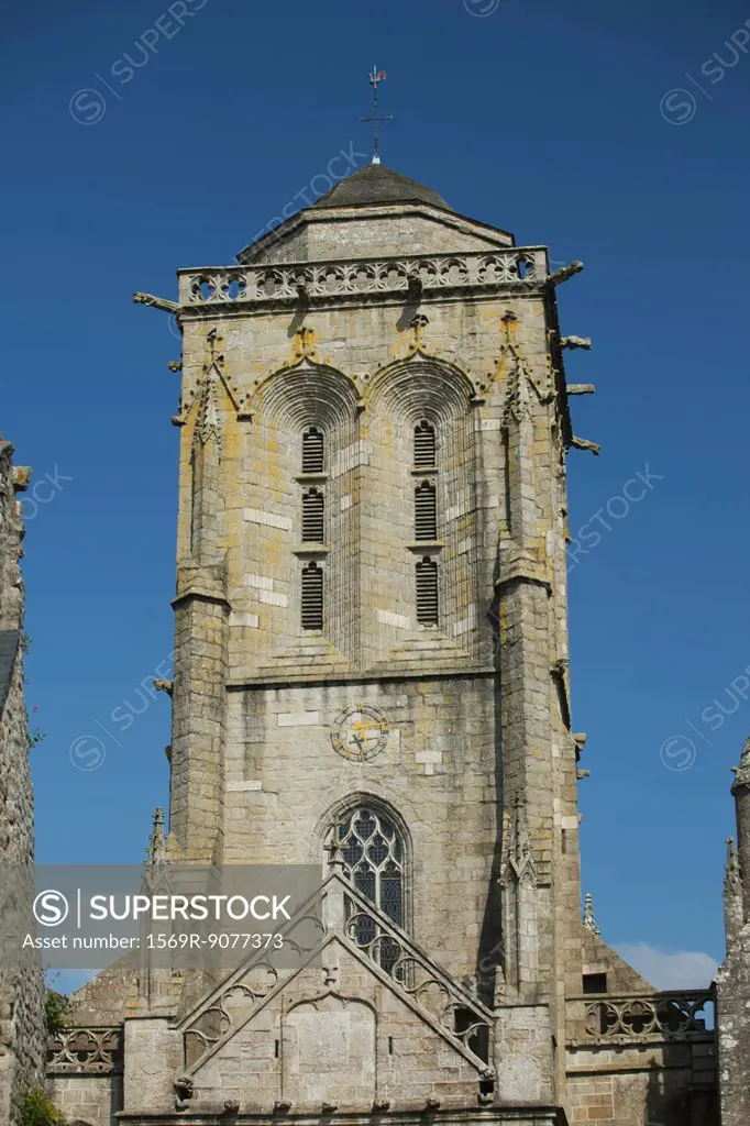 Church in Locronan, Finistere, Brittany, France