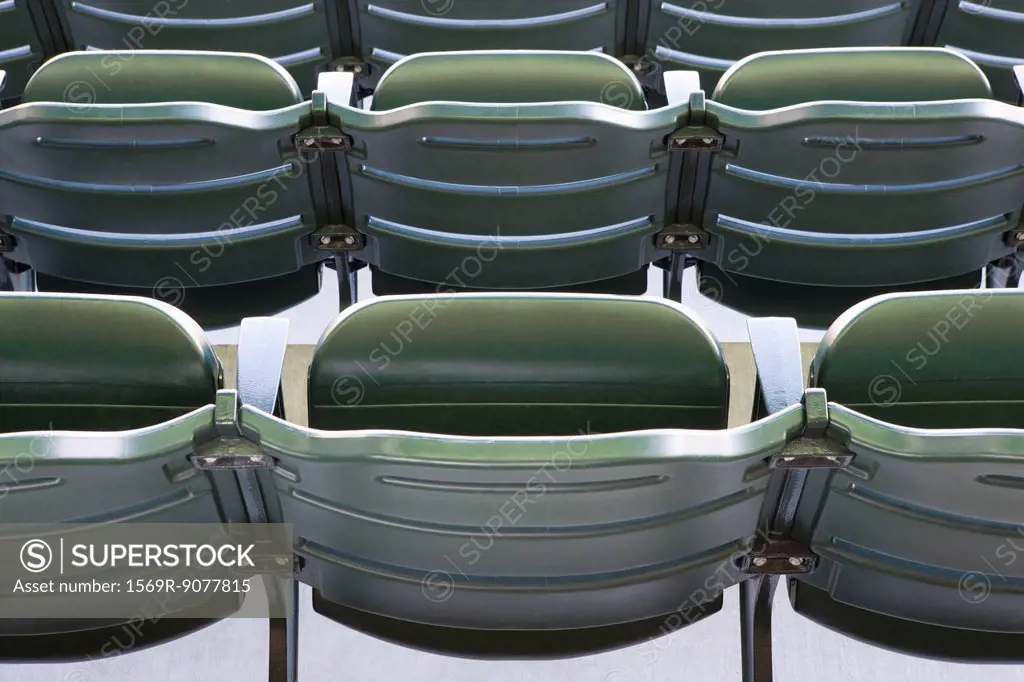 Empty stadium seating, cropped