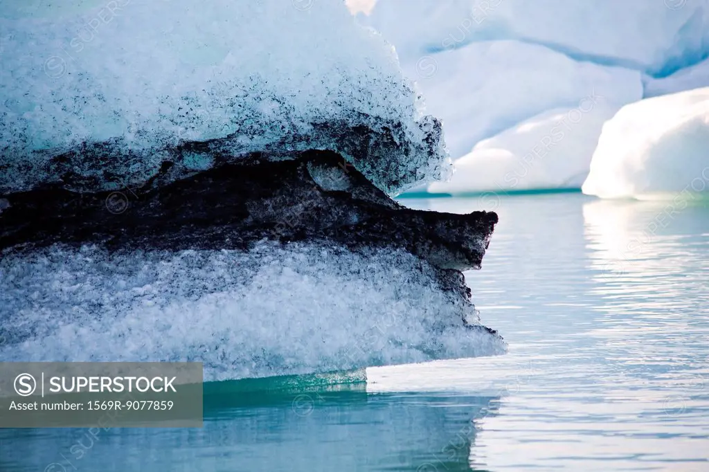 Close_up of iceberg in Jokulsarlon glacial lagoon, Iceland