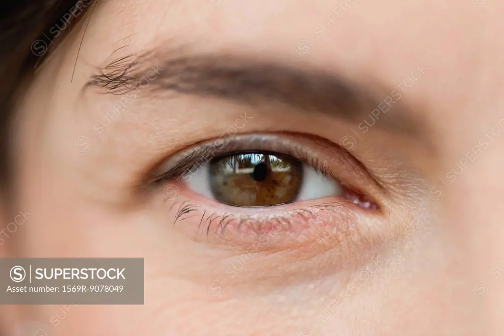 Close_up of woman´s eye, cropped