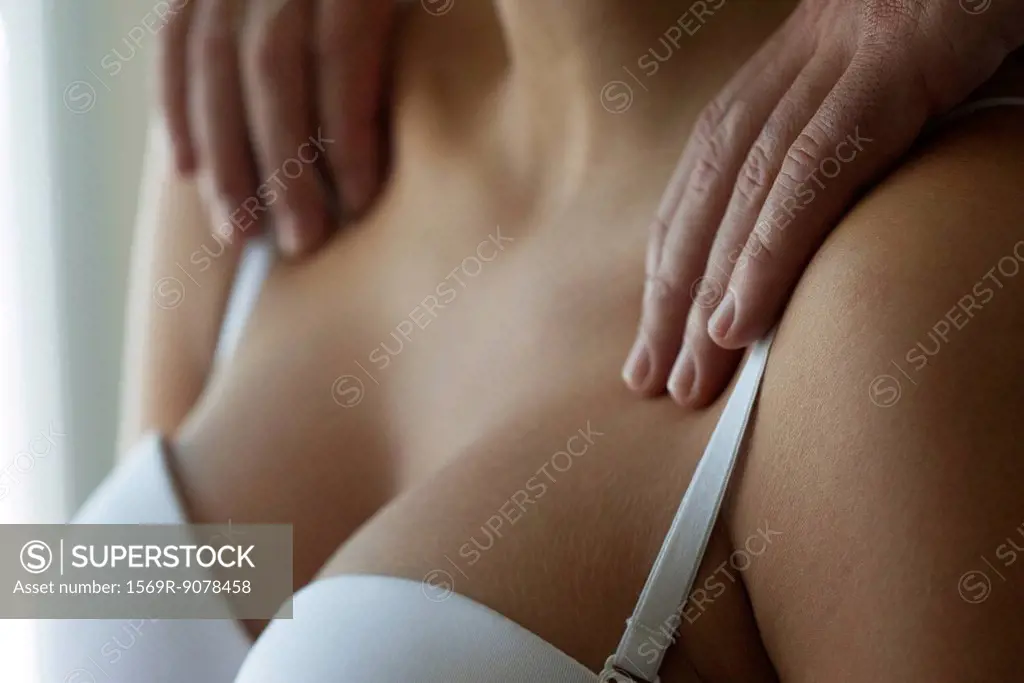 Woman getting a massage, cropped