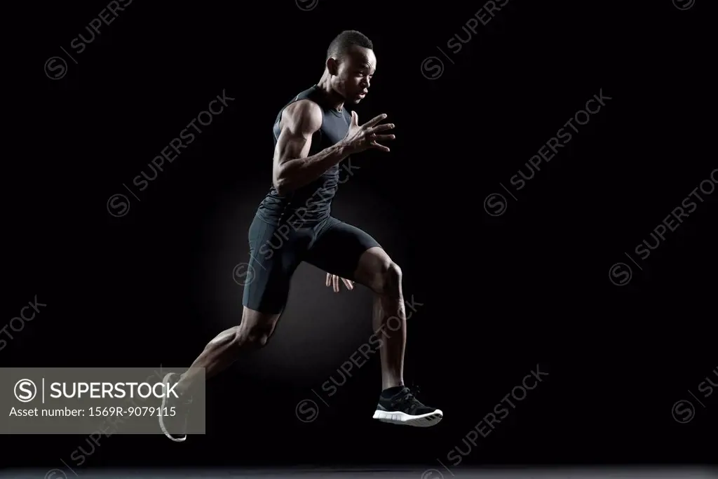 Runner running