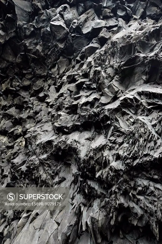 Close_up of basalt column