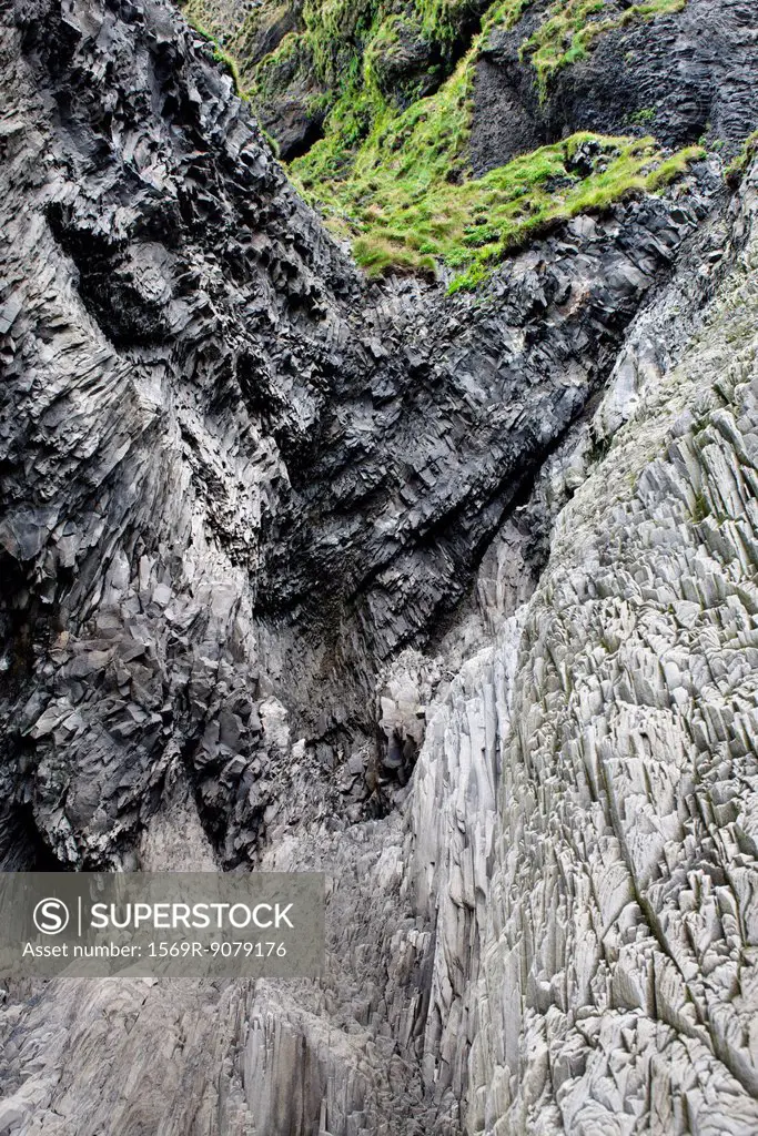 Close_up of basalt column, Iceland