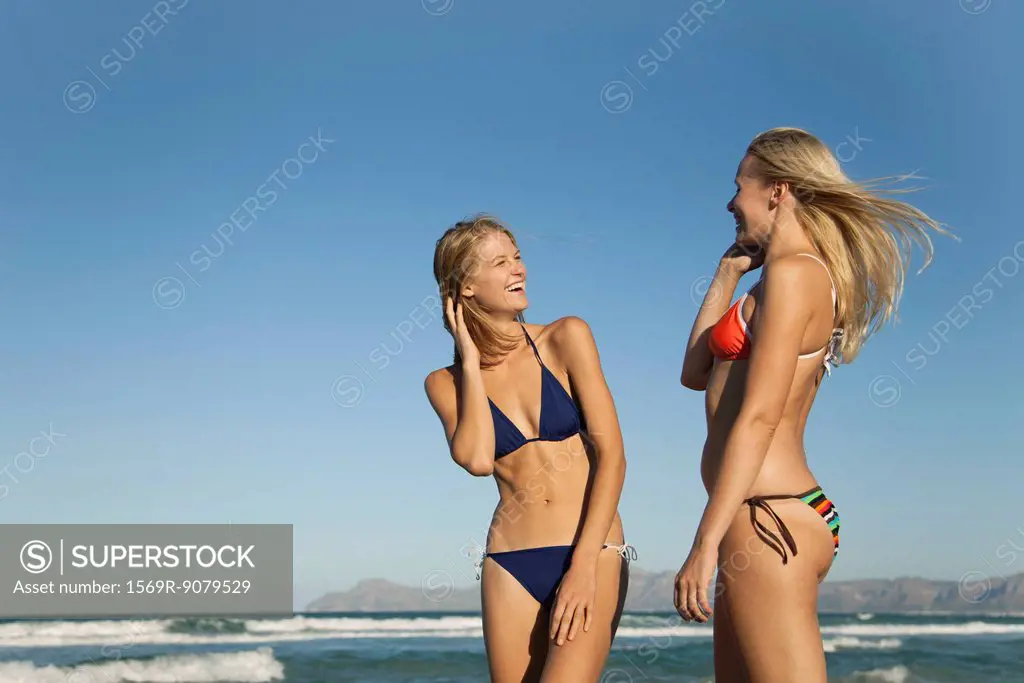Women together at the beach