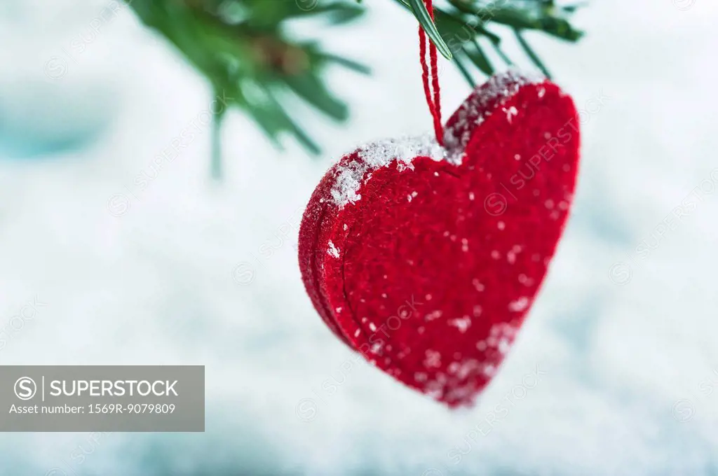 Heart_shaped Christmas ornament