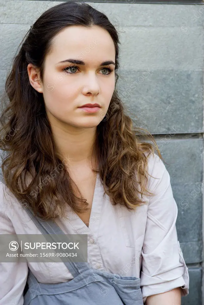 Young woman outdoors, portrait