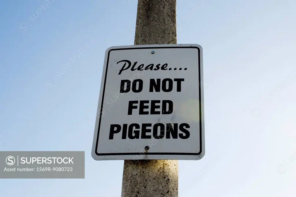 Signaling, do not feed the pigeons