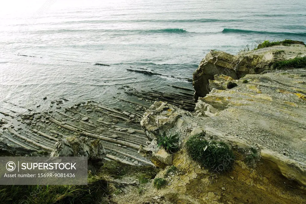 Rocky shores Ciboure, France