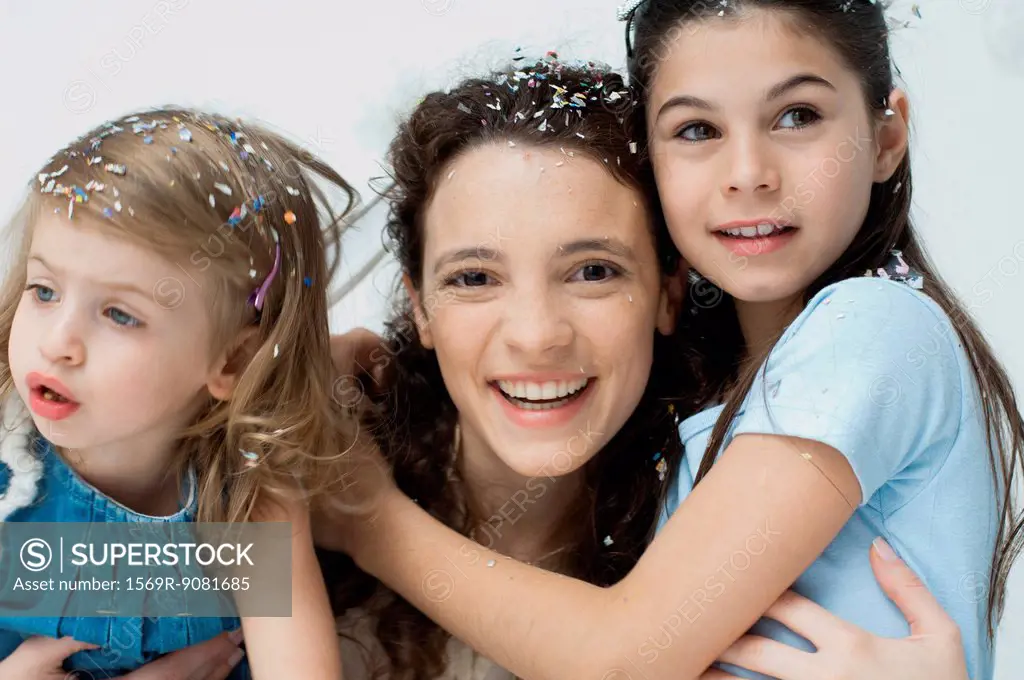 Mother and daughters, portrait