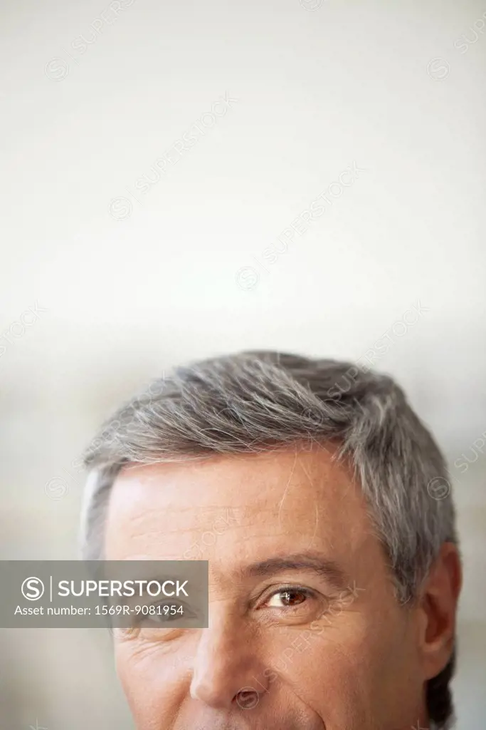 Mature man, cropped portrait