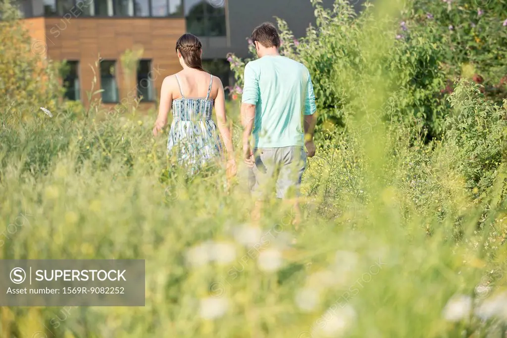 Couple together on walk