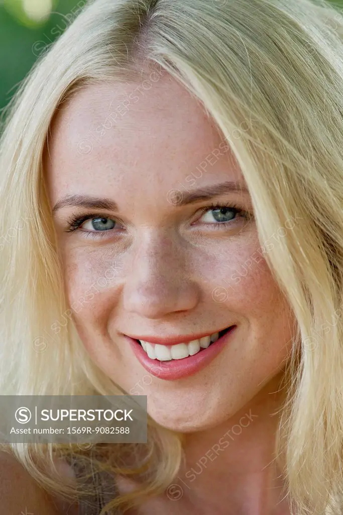 Young woman with blonde hair