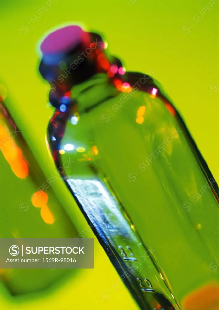Glass bottle, close-up