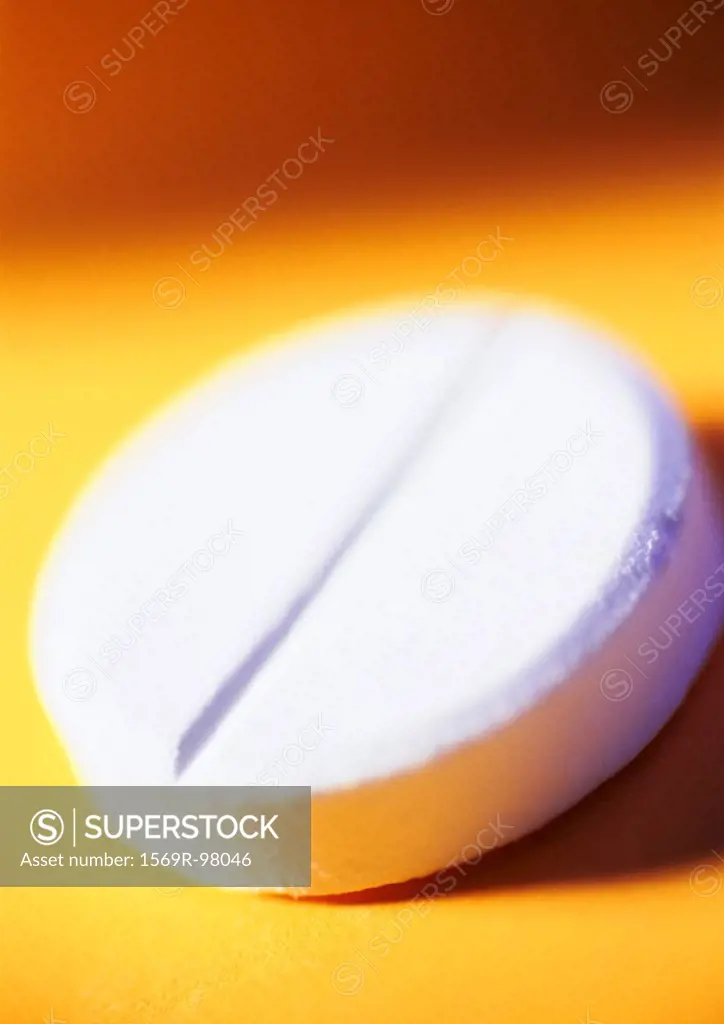 Medicine tablet, close-up