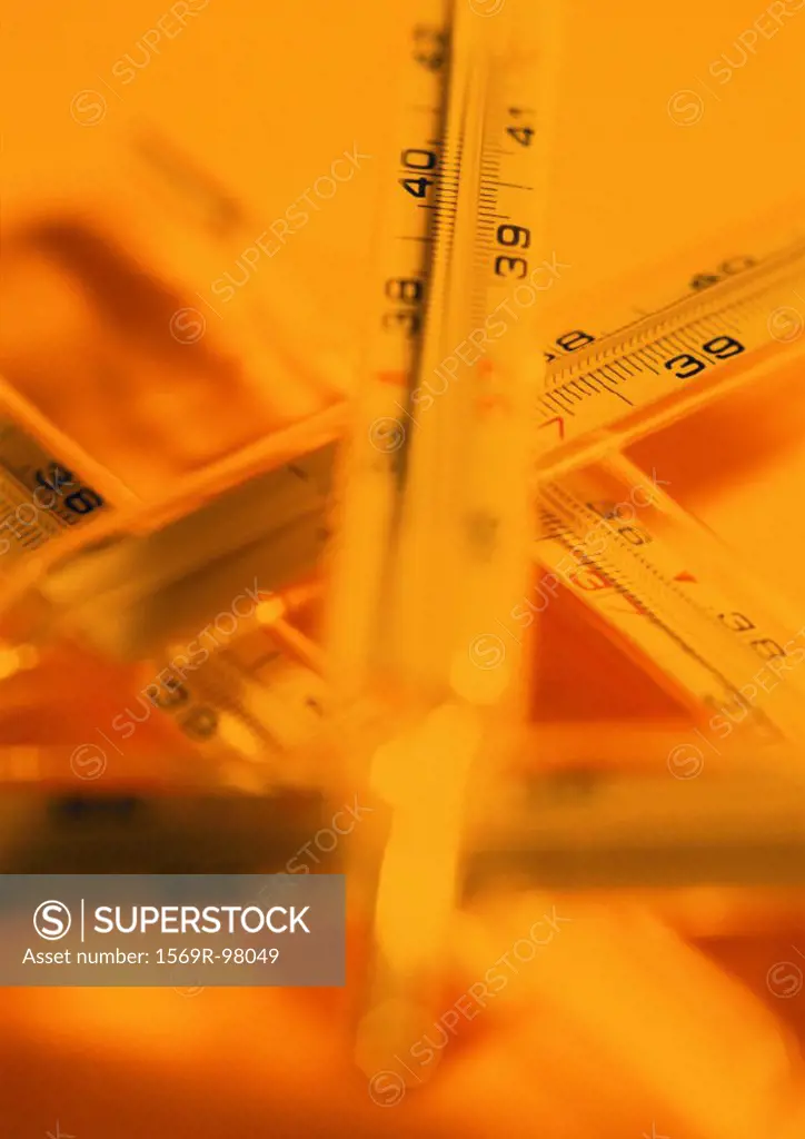 Thermometers, close-up