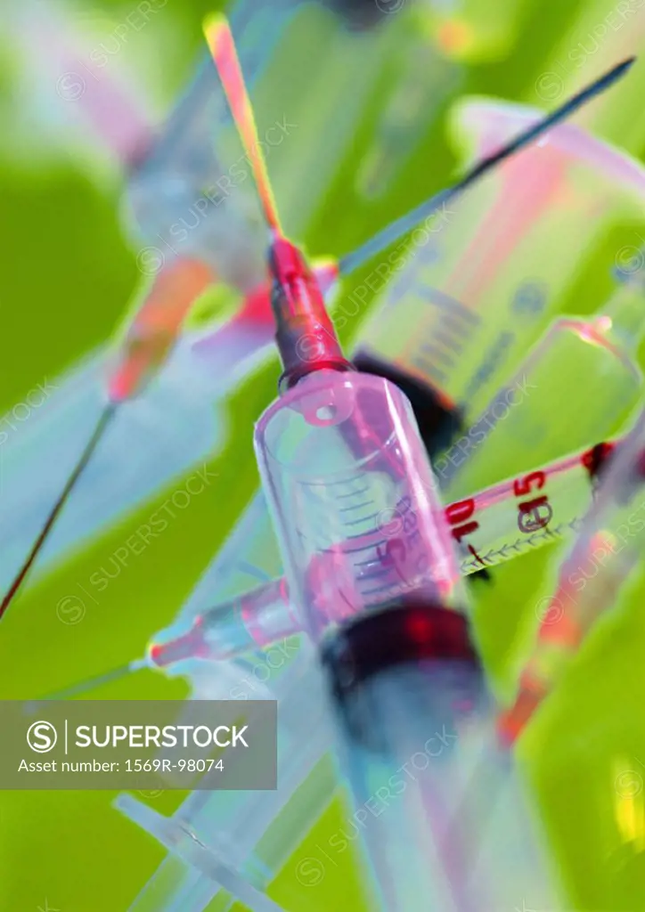 Syringes, close-up
