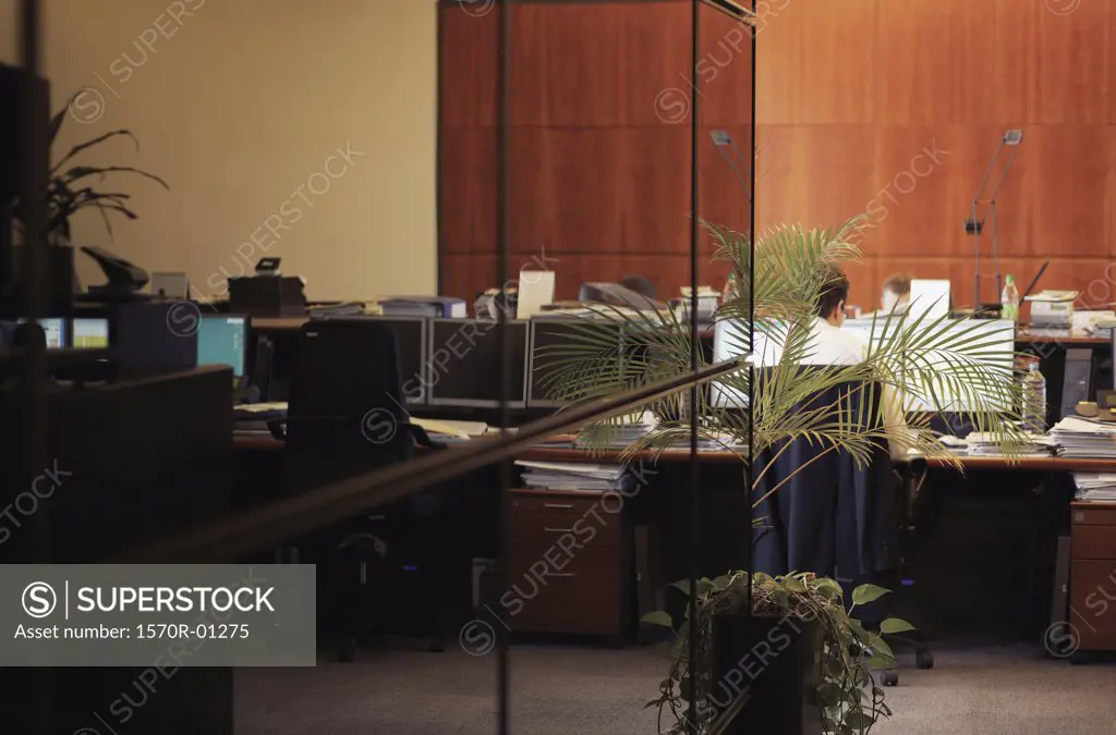 Businessman sitting in an office