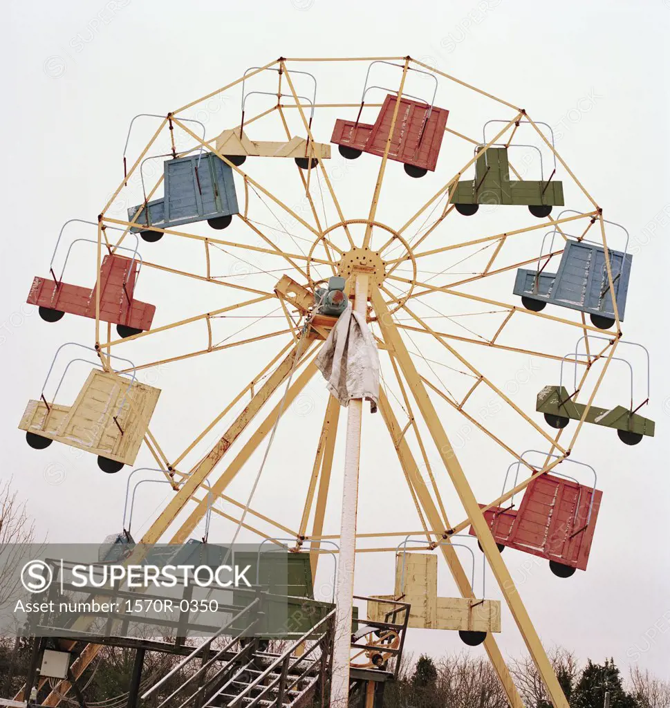 A retro ferris wheel