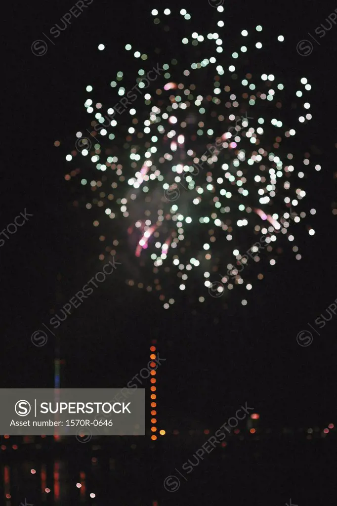 Fireworks over Duesseldorf, Germany