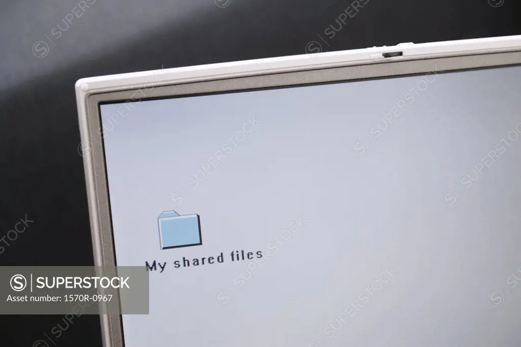 Shared file folder on a computer desktop