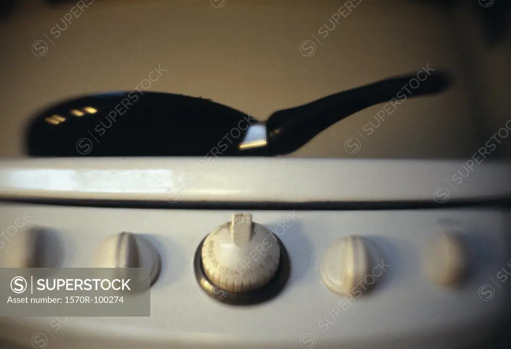 Frying pan on stove