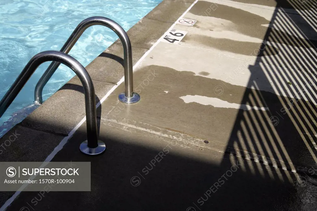 A section of a swimming pool
