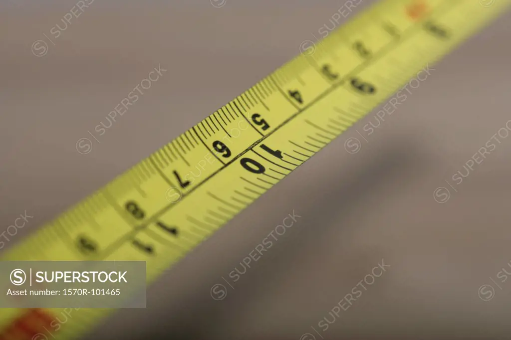 Close up of a measuring tape