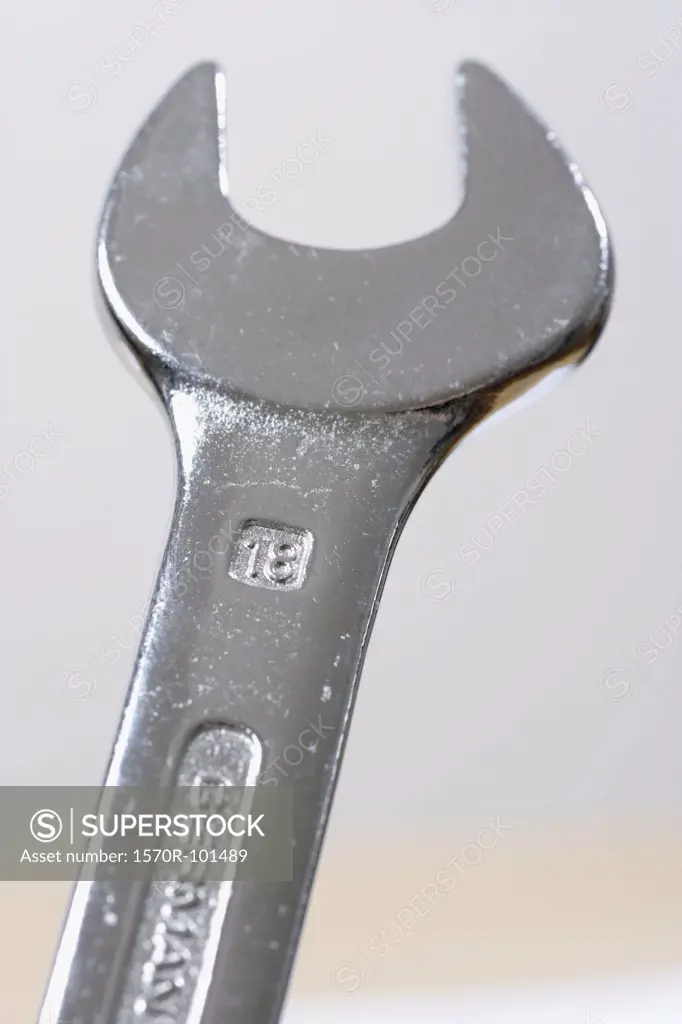 Front view of a wrench