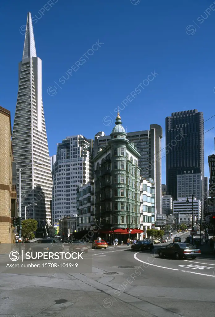 San Francisco, California, Intersection, Transamerica Building