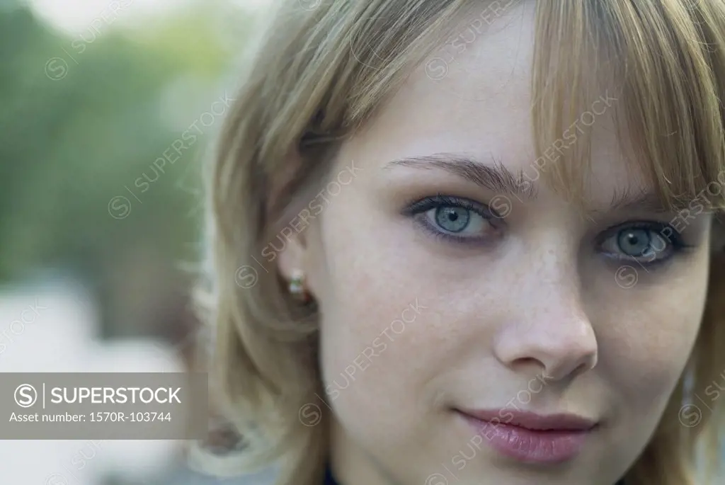 Close-up of womans face